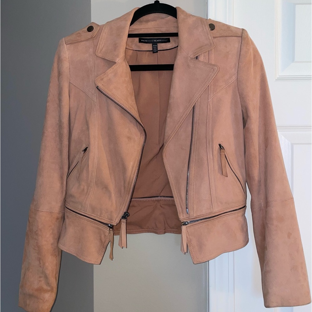 White House Black Market Suede Jacket
